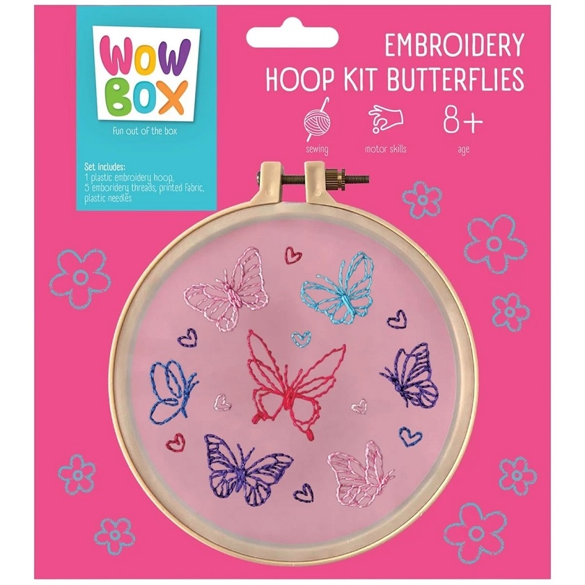 Wow Box. Zestaw do haftowania Motylki