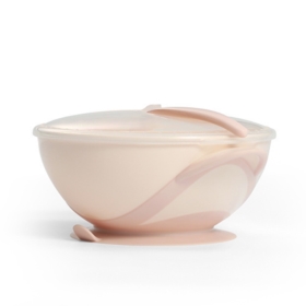 1063/06 MISECZKA Z PRZYSSAWKĄ I ŁYŻECZKĄ KREMOWO-