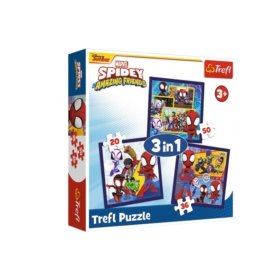 Puzzle 3w1 Pająki i dinozaury 34892