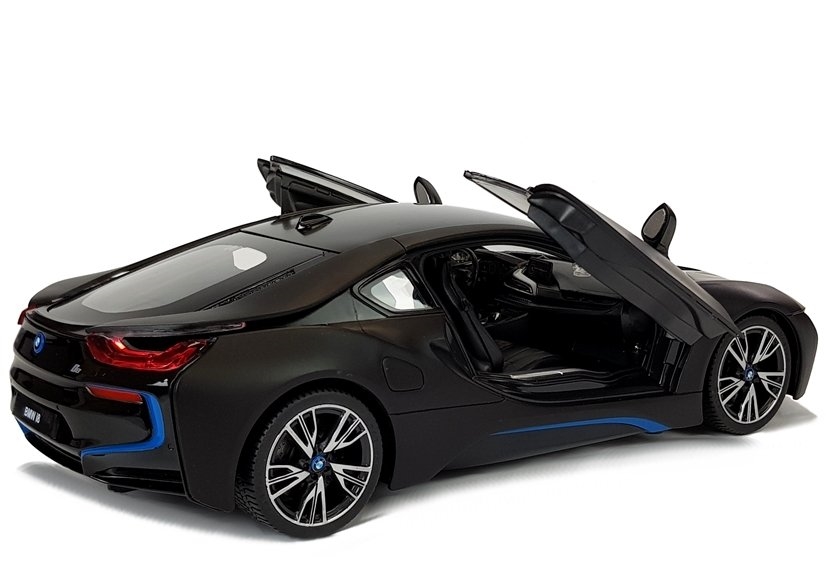 Auto R/C BMW i8 Rastar 1:14 Czarny Drzwi Automatyc