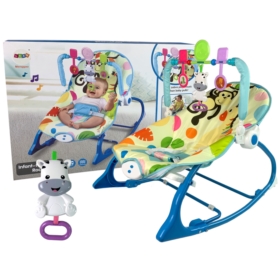 Kołyska Bujaczek Fotelik Krzesełko 2w1 Niebieski Z