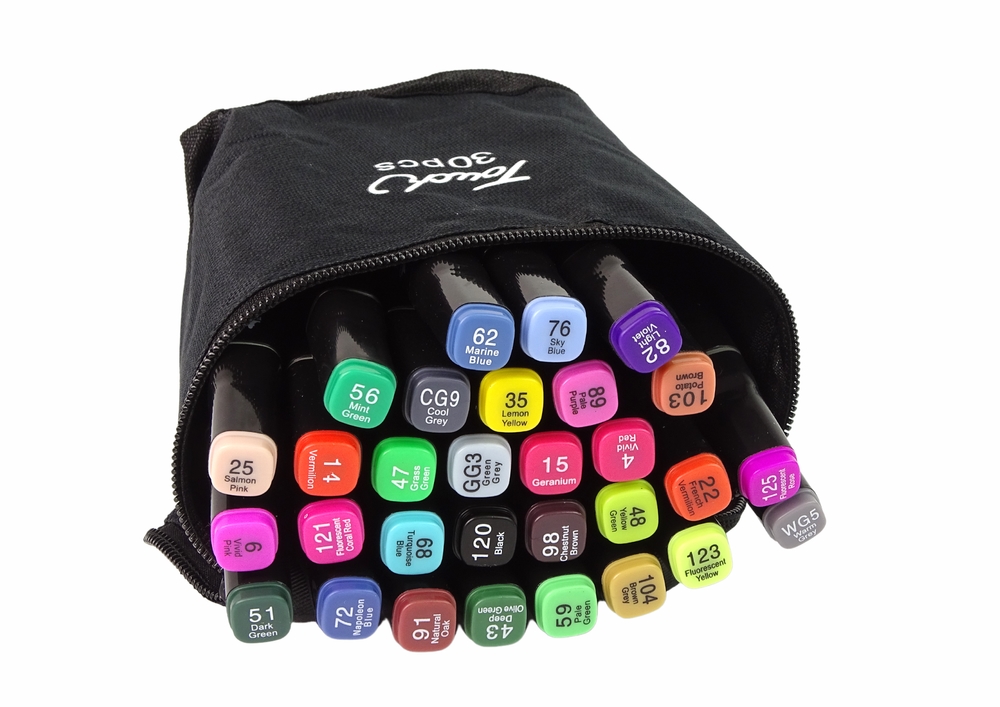 Zestaw Pisaków Markerów Touch 30 Szt Torba Markery