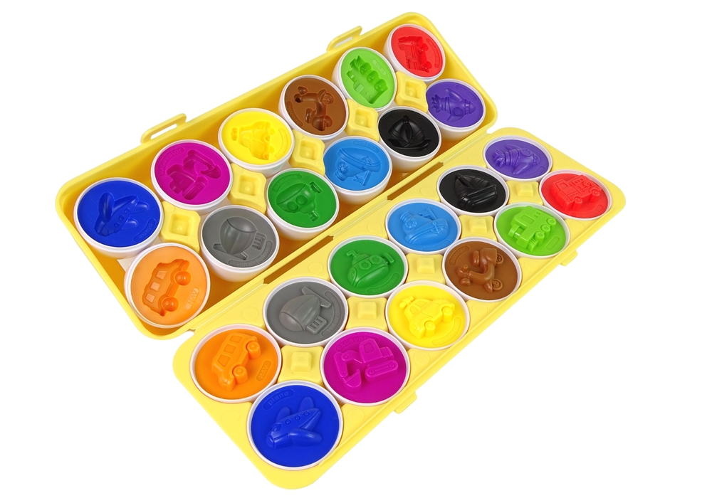 Edukacyjny Sorter 12 Jaj Pojazdy Auta Kolory Układ
