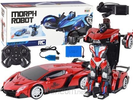 Samochód- Robot Transformacja R/C 1:10 Czerwony St