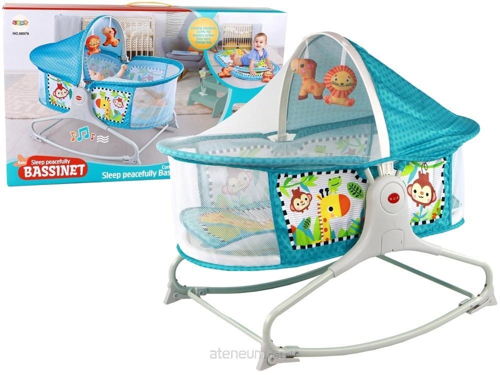 Wielofunkcyjne Łóżeczko Bujaczek 2w1 Mata Dziecięc