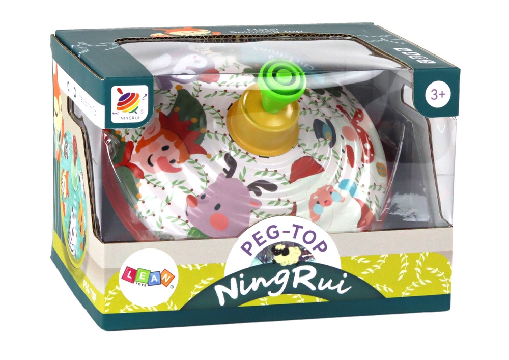 Bączek Metalowy Wirujący Święty Mikołaj Zabawka Tr