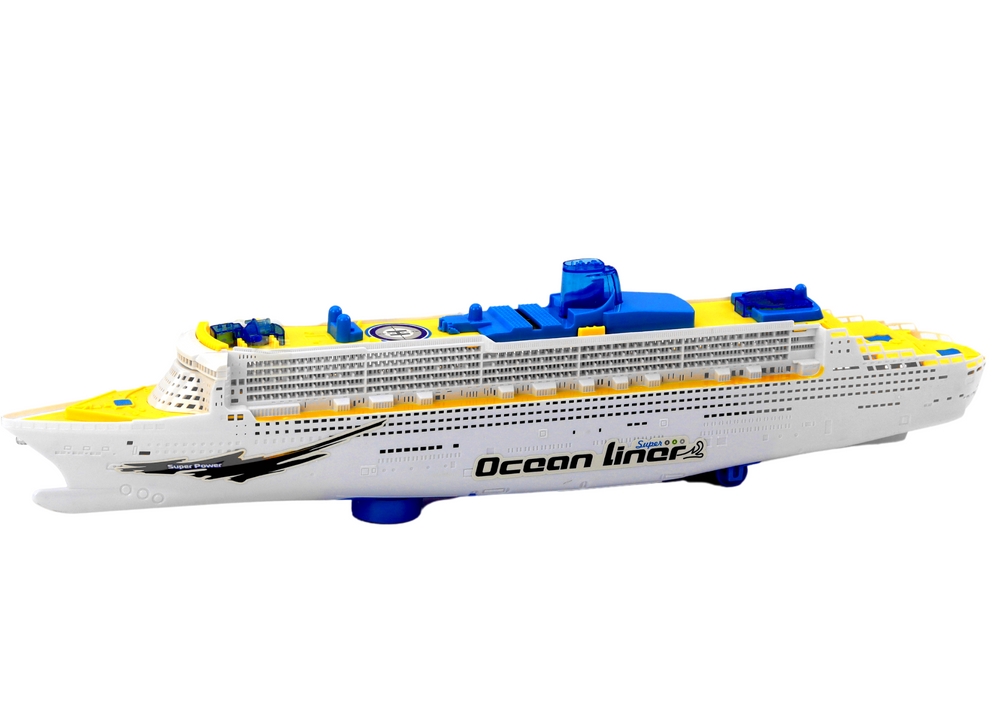 Statek Pasażerski Wycieczkowy Jeżdżący Światła Dź