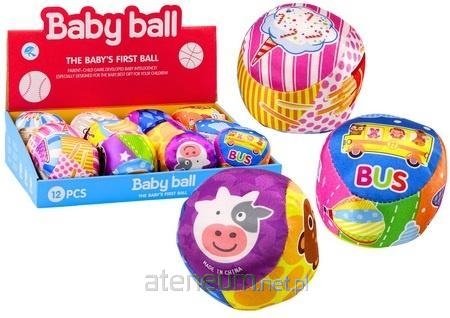 Miękka Piłeczka Z Grzechotką Kolorowa Piłka Zwierz