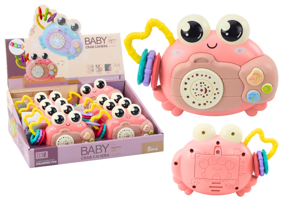 Krab Aparat Grzechotka Projektor Na Baterie Dźwięk