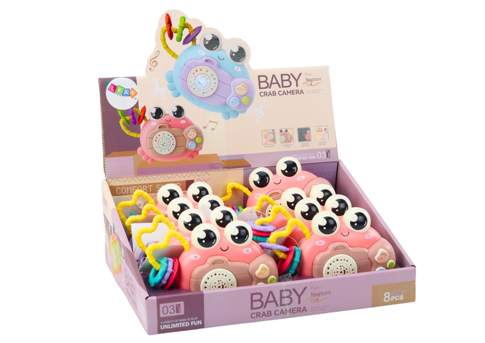 Krab Aparat Grzechotka Projektor Na Baterie Dźwięk