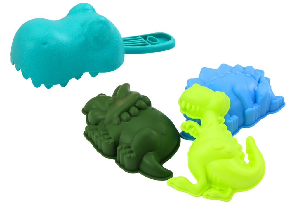 Zestaw Do Piasku Dinozaur Lejek Młynek Foremki Łop