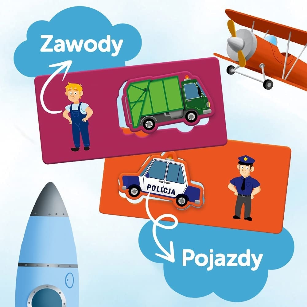 Gra Edukacyjna Pojazdy z Serii ABC Malucha Trefl 0