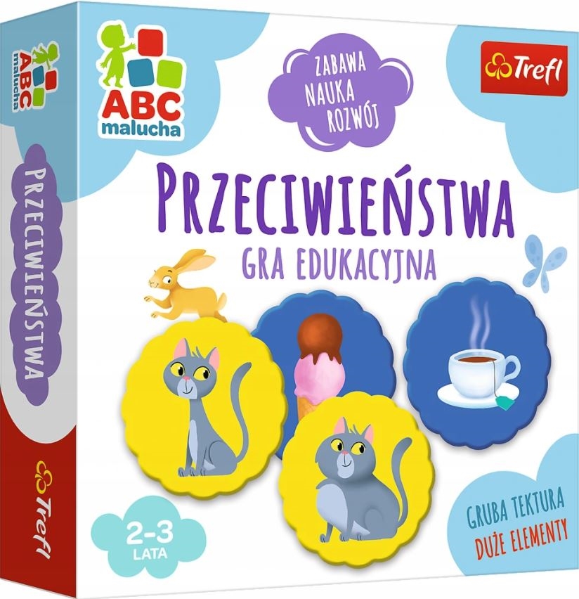 Gra Przeciwieństwa z Serii ABC Malucha Trefl 01943