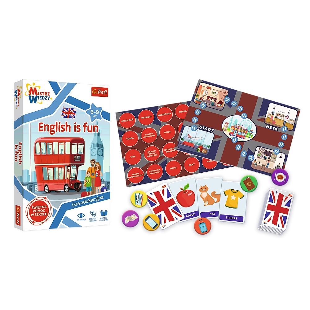 Gra Edukacyjna English is Fun z Serii Mistrz Wiedz