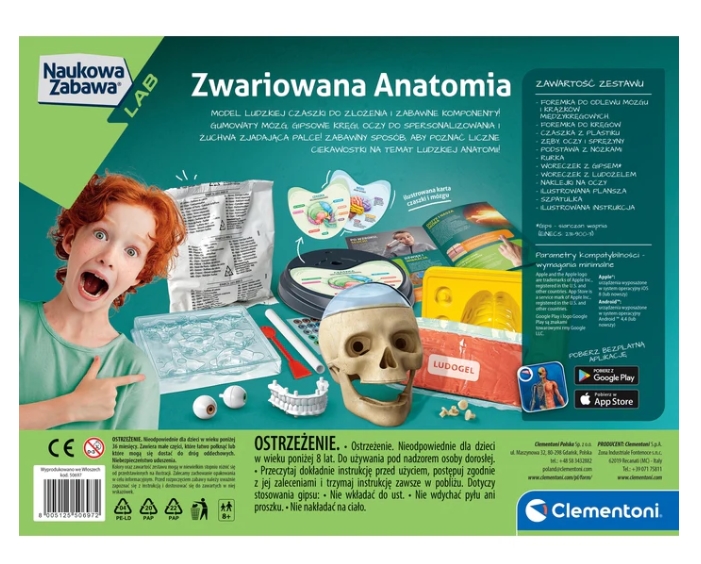 CLEMENTONI ZWARIOWANA ANATOMIA