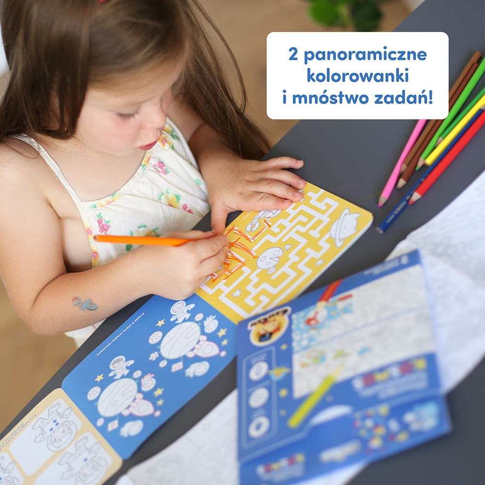 CZUCZU DŁUUUGIE KOLOROWANKI KOSMOS