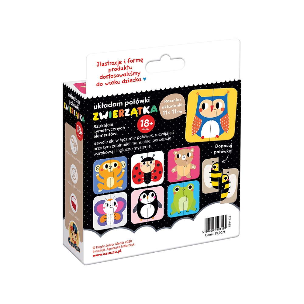 CZUCZU UKŁADAM POŁÓWKI ZWIERZĘTA