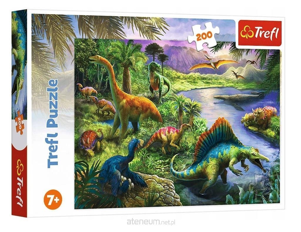 Puzzle 200 el. Drapieżne Dinozaury Trefl 13281