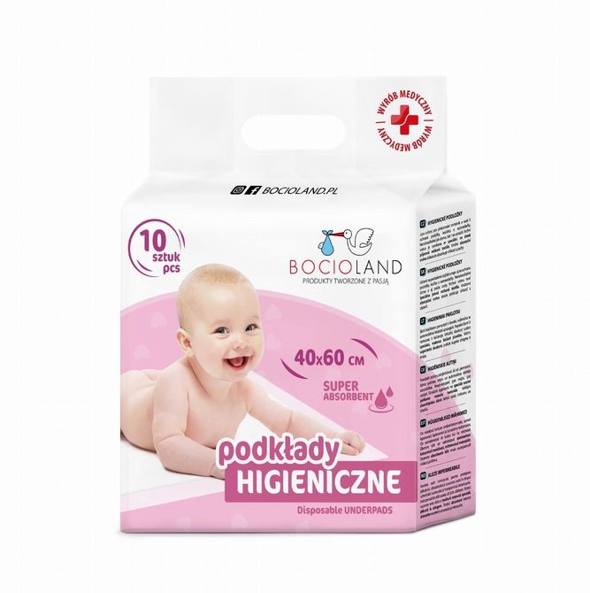 BOCIOLAND PODKŁAD JEDNORAZOWY 40X60