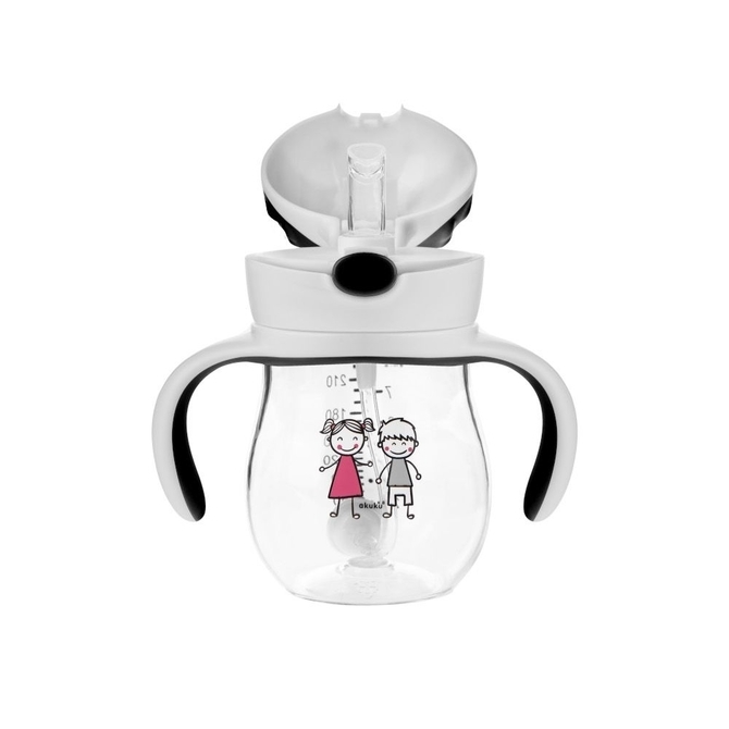 AKUKU BIDON ZE SŁOMKĄ GREY