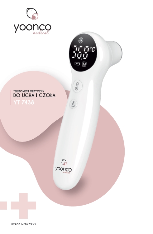 YOONCO TERMOMETR YT 7438 DO UCHA I CZOŁA