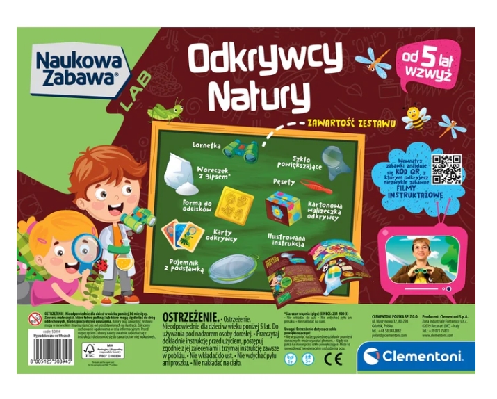 CLEMENTONI NAUKOWA ZABAWA ODKRYWCY NATURY