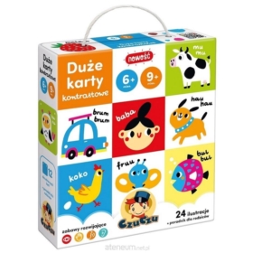 CZUCZU DUŻE KARTY KONTRASTOWE 6-9 M