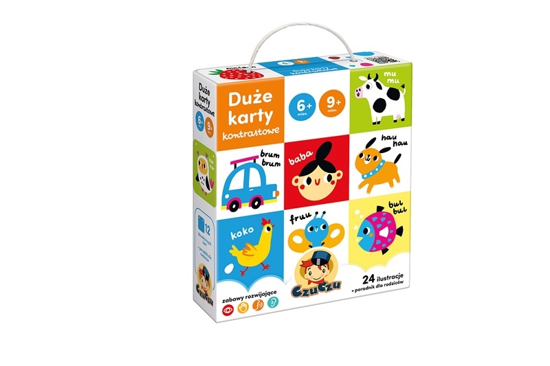 CZUCZU DUŻE KARTY KONTRASTOWE 6-9 M