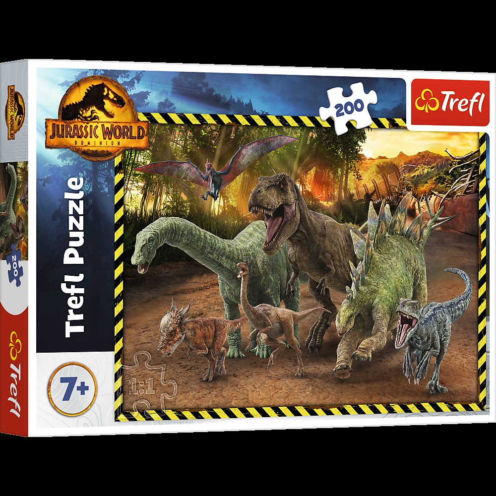 TREFL PUZZLE 200 DINOZAURY PARK JURAJSKI 13287