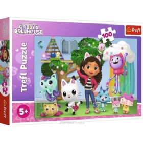Puzzle - 100 - Koci Domek Gabi - Universal Gabbys