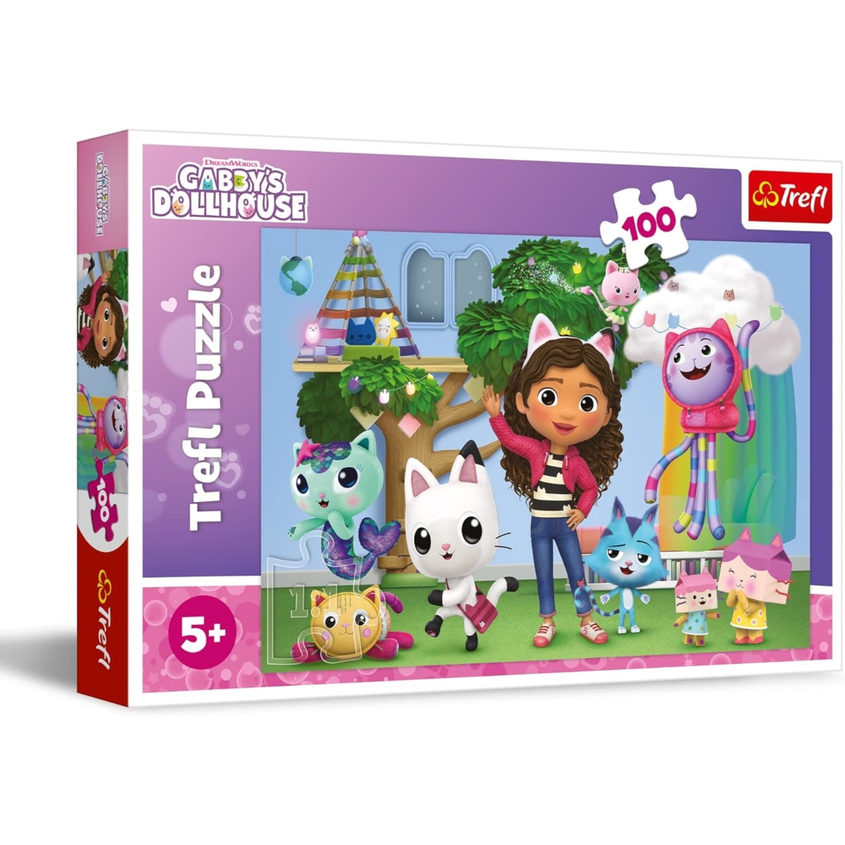 Puzzle - 100 - Koci Domek Gabi - Universal Gabbys