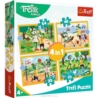 TREFL PUZZLE 4W1 RODZINA TREFLIKÓW