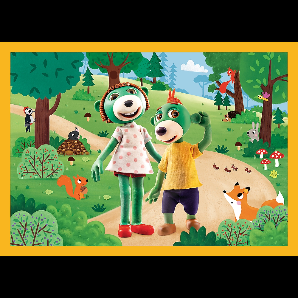 TREFL PUZZLE 4W1 RODZINA TREFLIKÓW