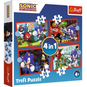 Puzzle - 4w1 - Przygody Sonica - SEGA Sonic The He