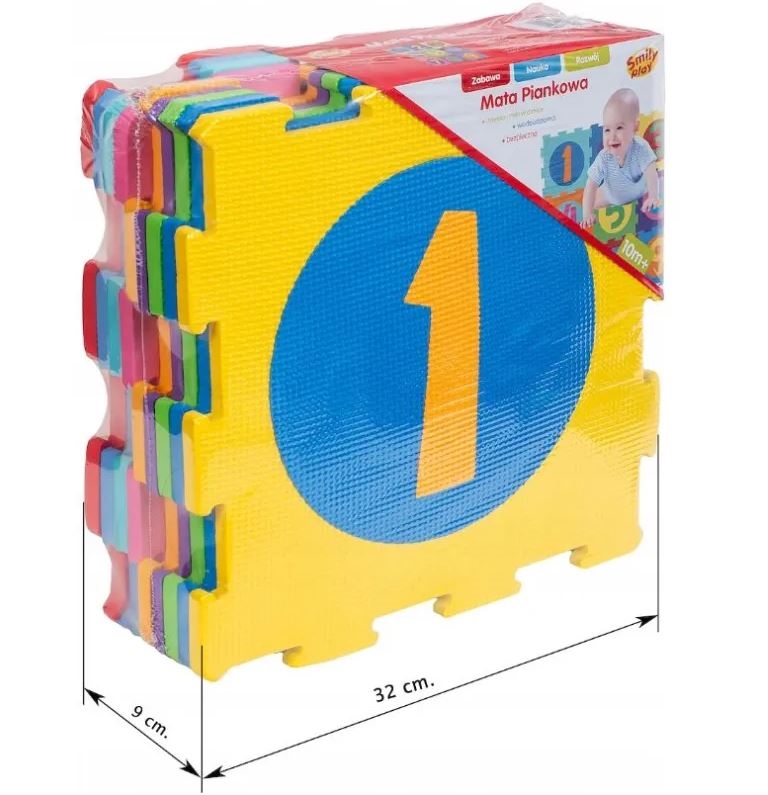 SMILY PLAY MATA PIANKOWA CYFRY