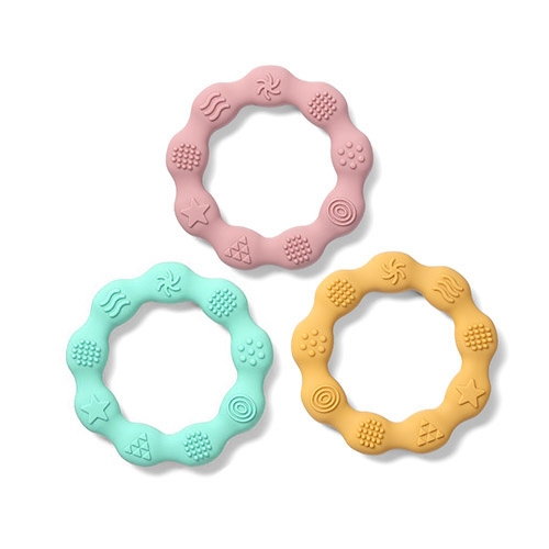 BABY ONO GRYZAK SILIKONOWY RING MIĘTOWY