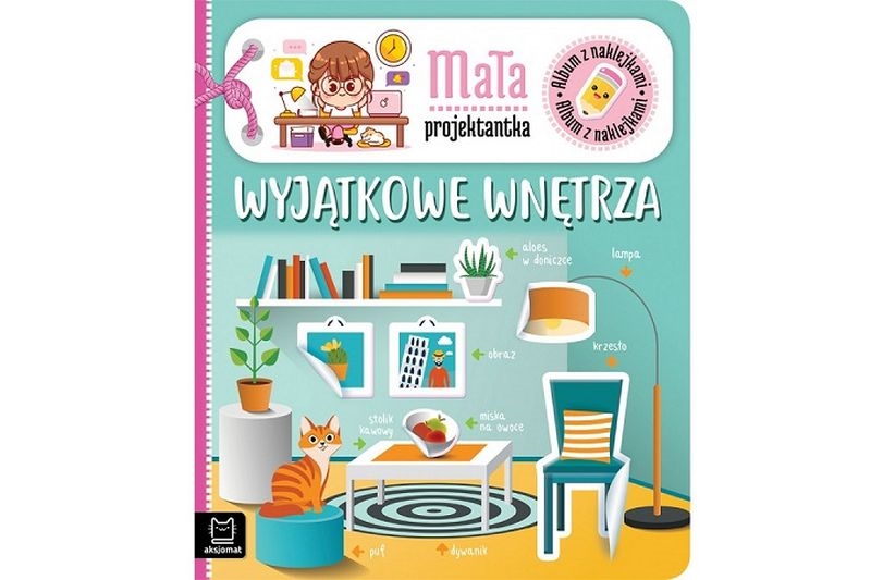 ALBUM Z NAKLEJKAMI WYJĄTKOWE WNĘTRZA