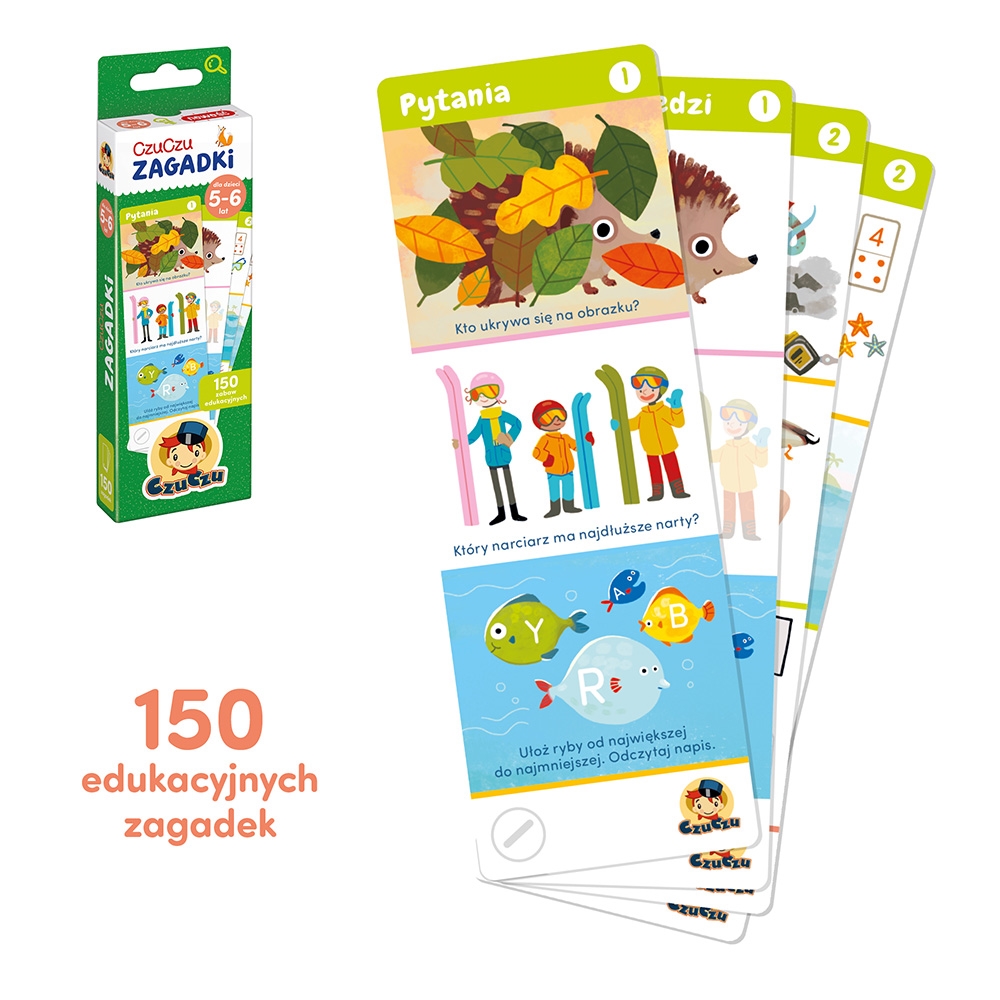CZUCZU ZAGADKI DLA DZIECKI  W WIEKU 5-6 LAT