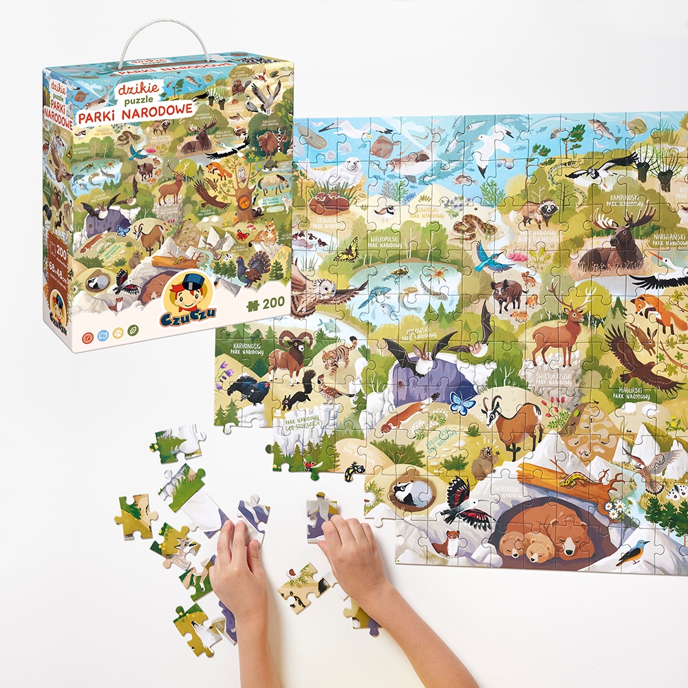 CZUCZU DZIKIE  PUZZLE PARKI NARODOWE 200 EL.