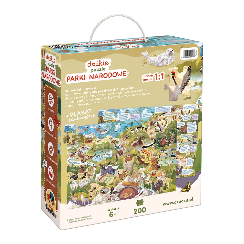 CZUCZU DZIKIE  PUZZLE PARKI NARODOWE 200 EL.