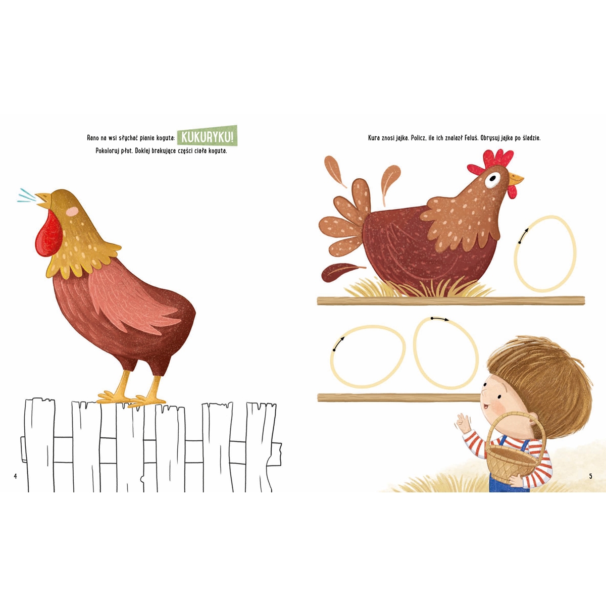 PUCIO ZABAWY Z FELUSIEM I GUCIEM WYCIECZKA NA WIEŚ