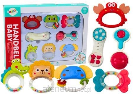 Zestaw Zabawek Grzechotek Gryzaków Zwierzątka 8 Sz