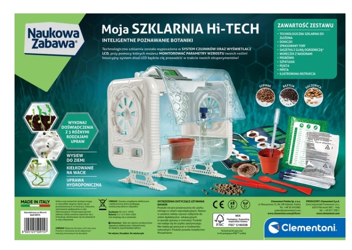 CLE Naukowa zabawa Szklarnia Hi-tech 50915