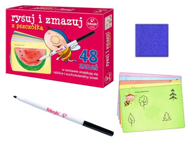 Rysuj i zmazuj z pszczółką - 48 zadań 61984