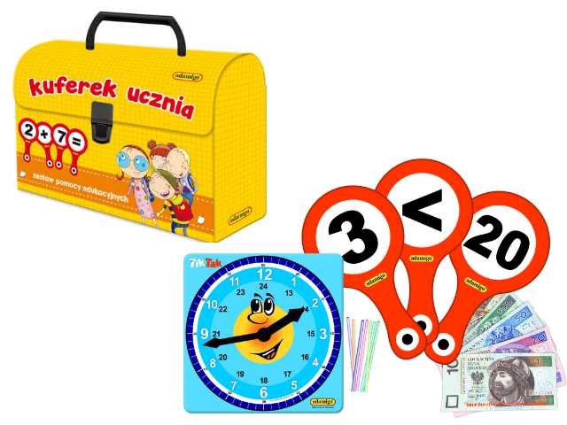 Kuferek ucznia - zestaw pomocy edukacyjnych 07141
