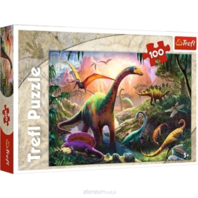Puzzle Świat dinozaurów 100el. Trefl 16277