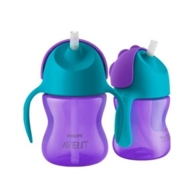 AVENT KUBEK Z SŁOMKĄ 9M+, 200ML GIRL 796/02