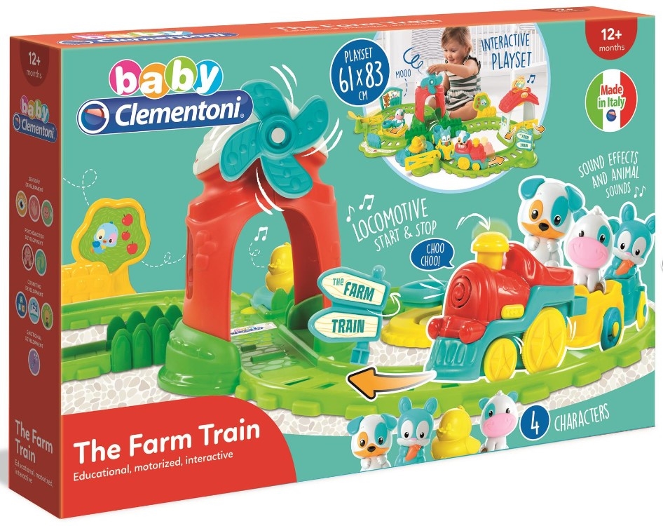 Interaktywny Pociąg Farmera Clementoni 17391