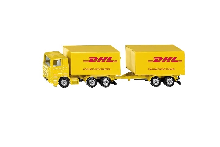 1694 SIKU CIĘŻARÓWKA Z PRZYCZEPĄ DHL