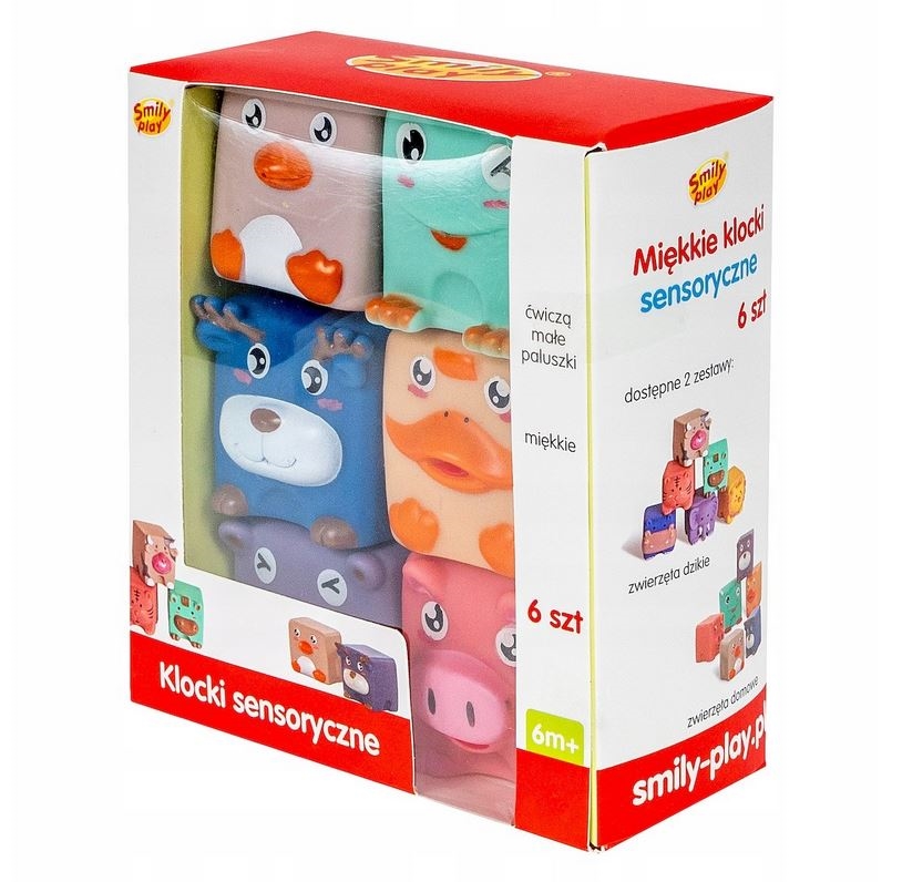 SMILY PLAY MIĘKKIE KLOCKI SENSORYCZNE